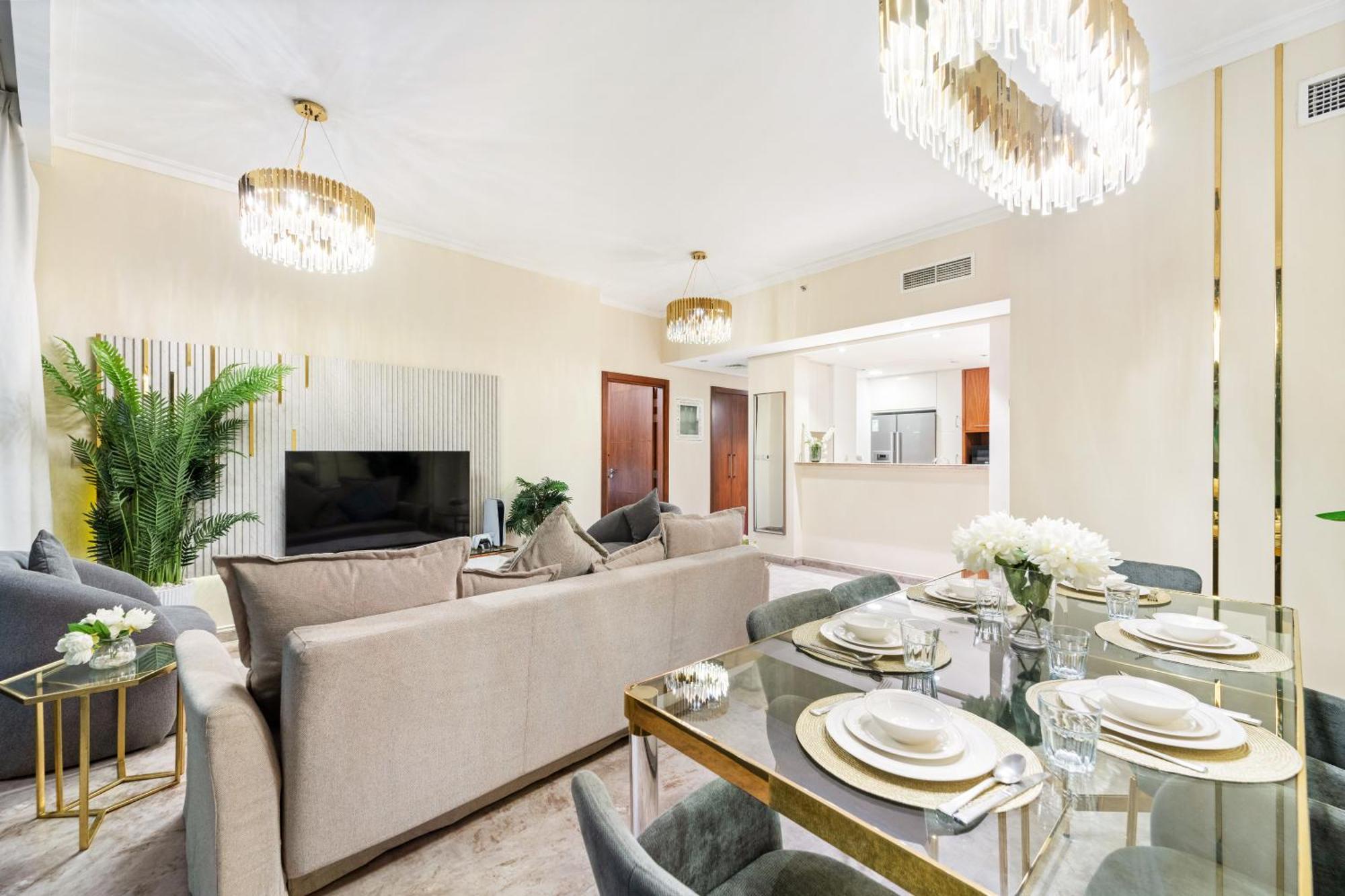 First Class 2Br With Full Dubai Skyline & Sea View Exterior foto