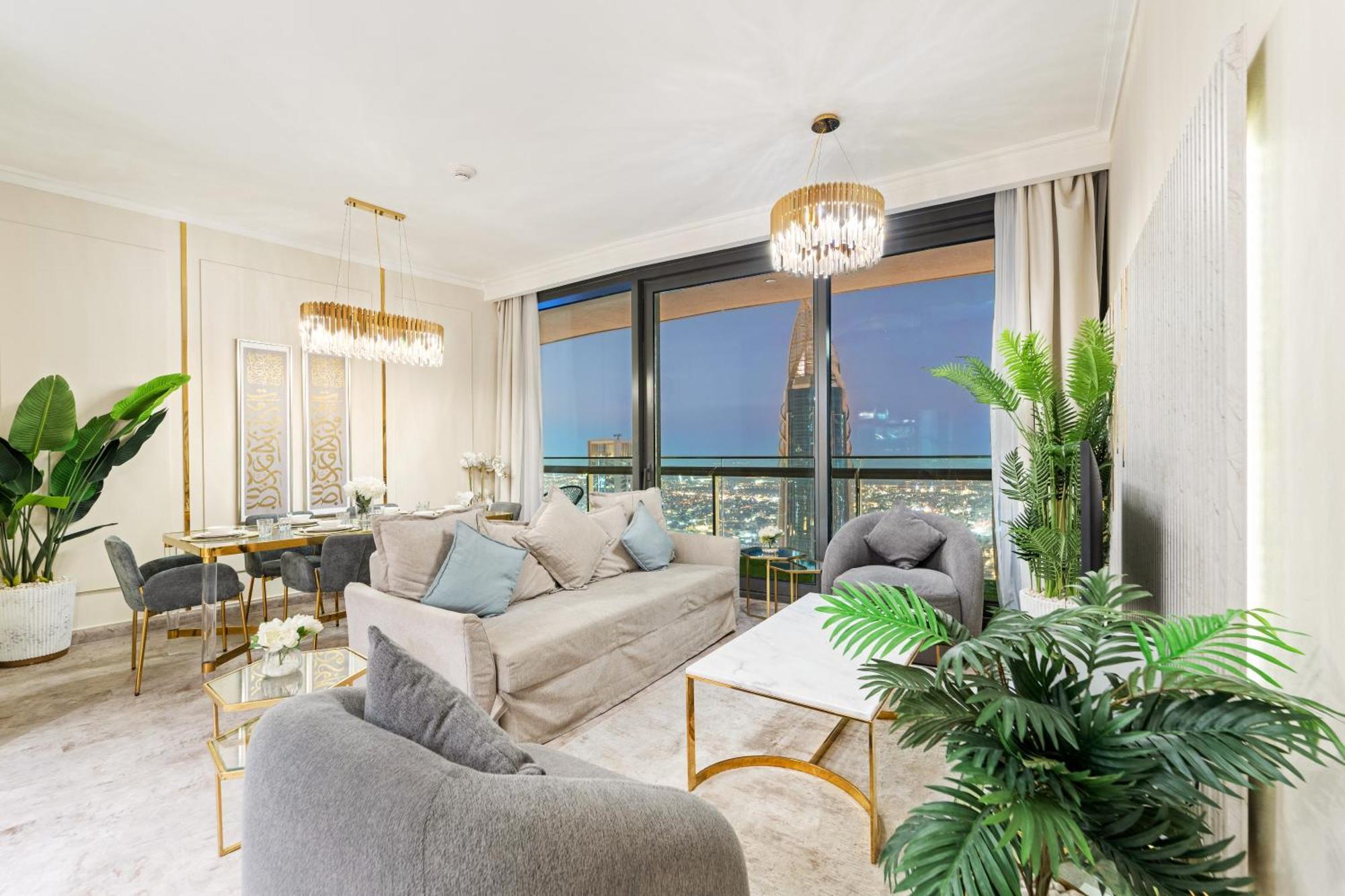 First Class 2Br With Full Dubai Skyline & Sea View Exterior foto