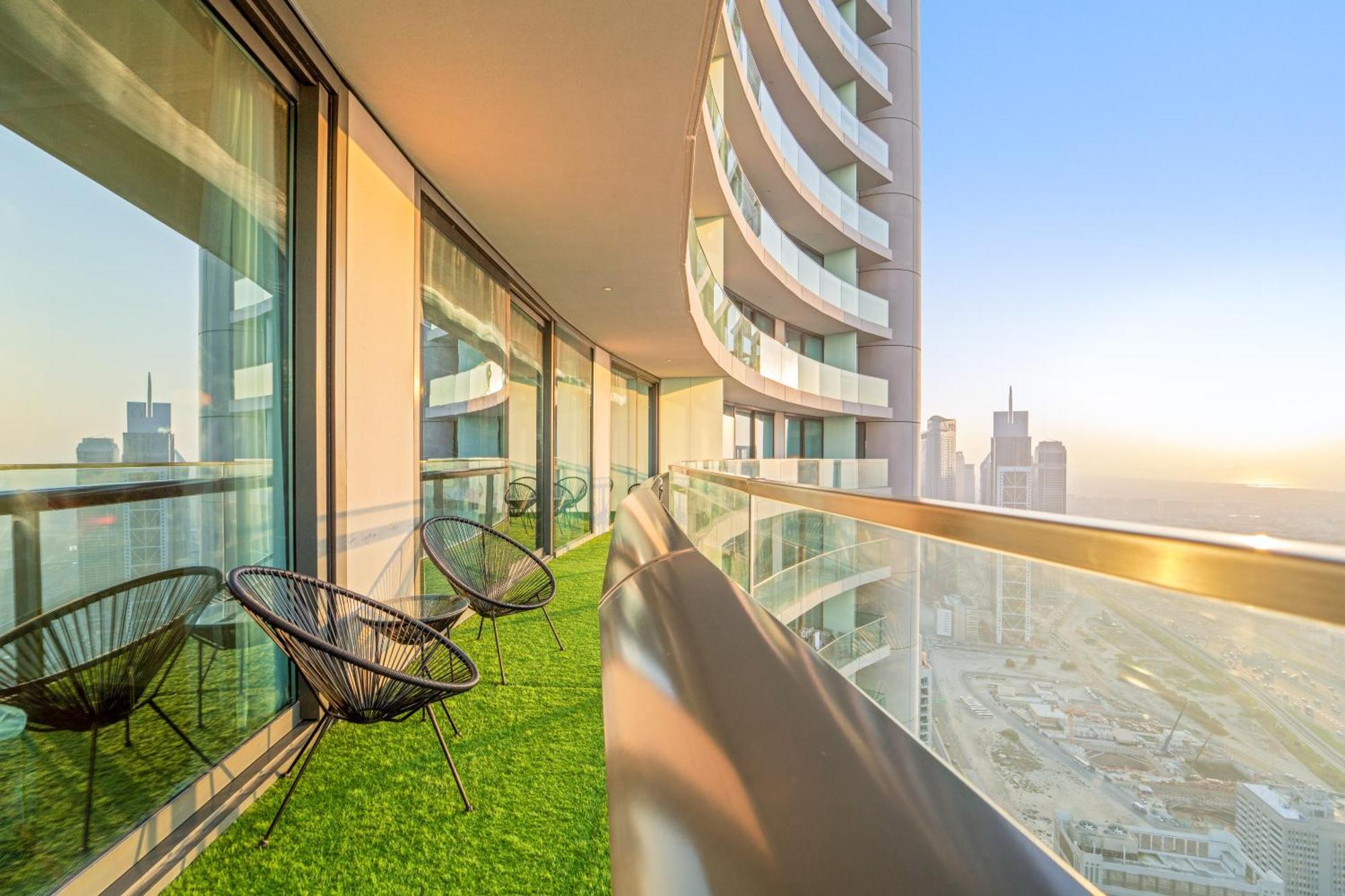 First Class 2Br With Full Dubai Skyline & Sea View Exterior foto