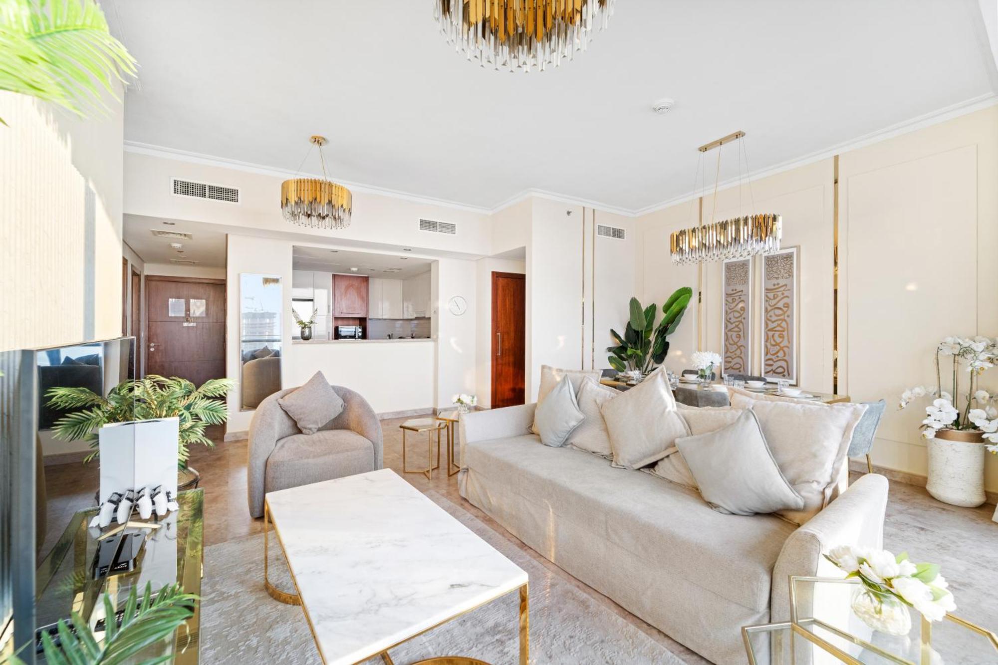 First Class 2Br With Full Dubai Skyline & Sea View Exterior foto