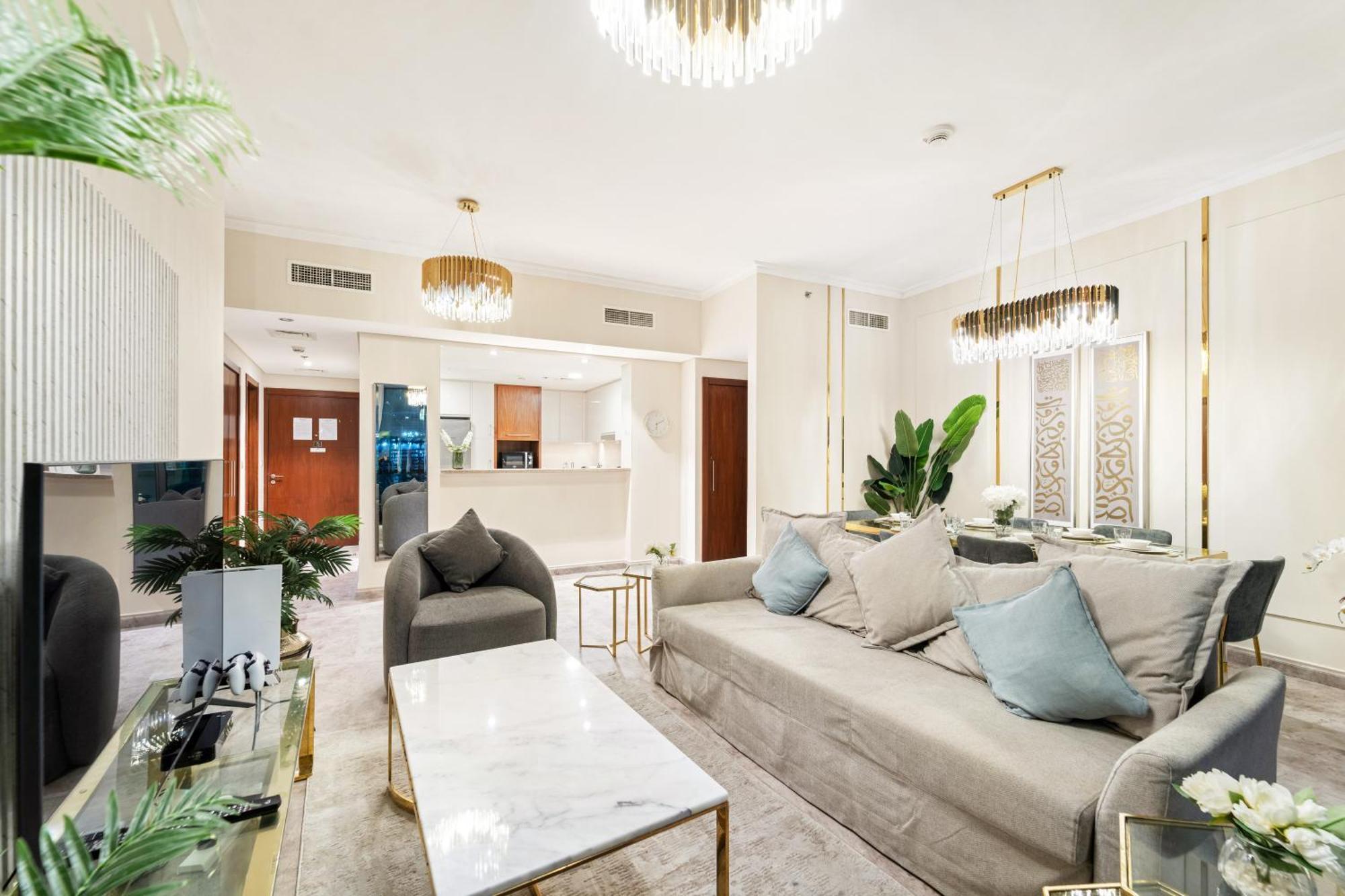 First Class 2Br With Full Dubai Skyline & Sea View Exterior foto