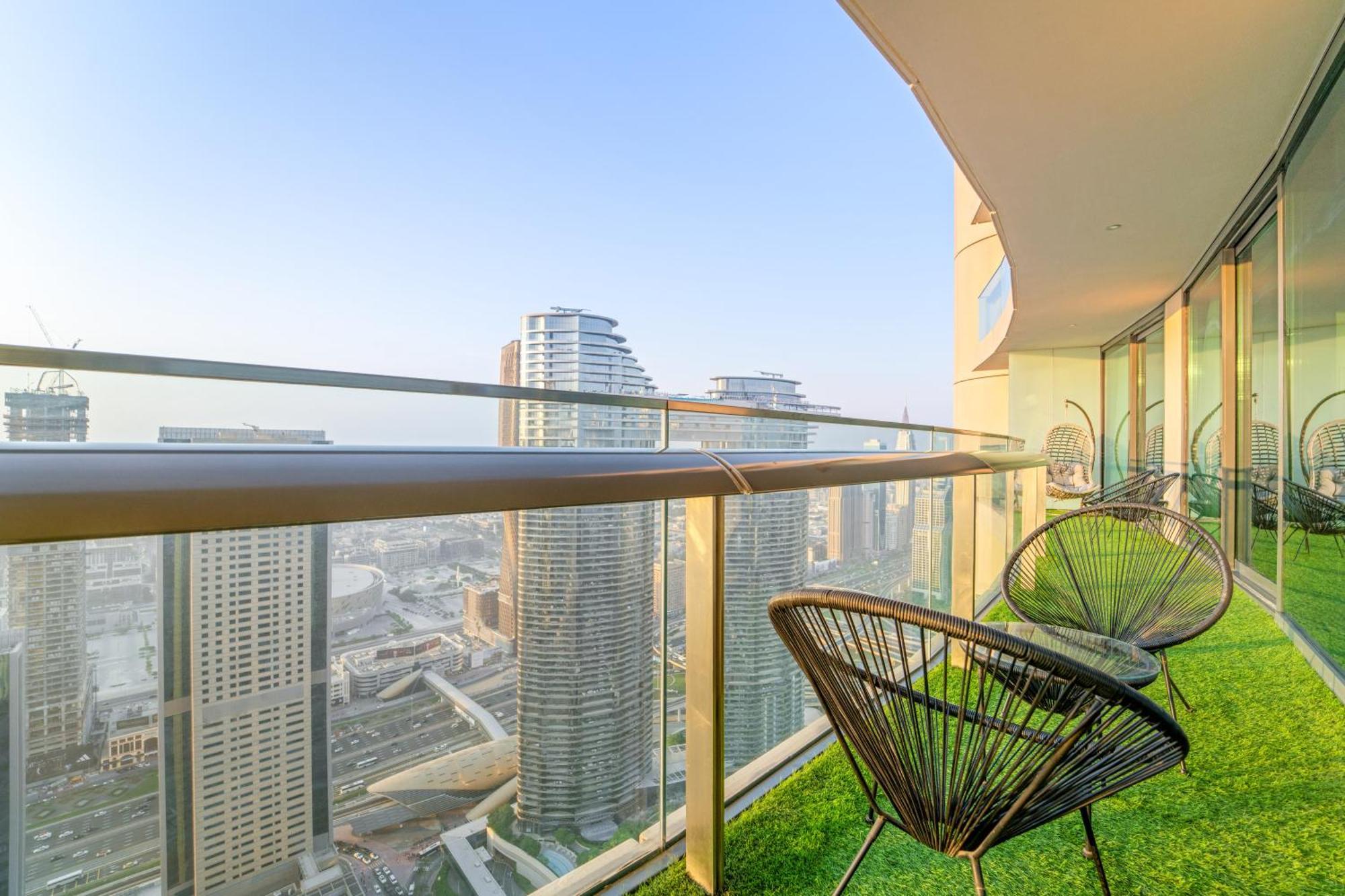 First Class 2Br With Full Dubai Skyline & Sea View Exterior foto