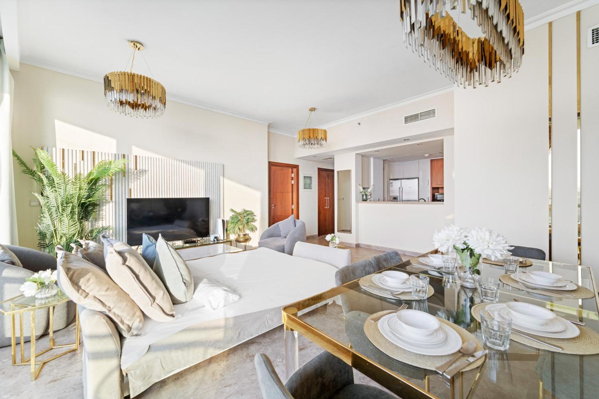 First Class 2Br With Full Dubai Skyline & Sea View Exterior foto